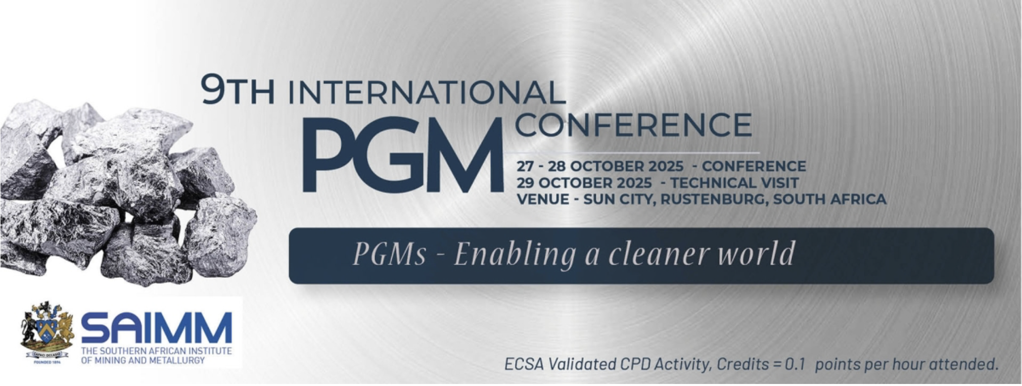 9TH INTERNATIONAL PGM CONFERENCE