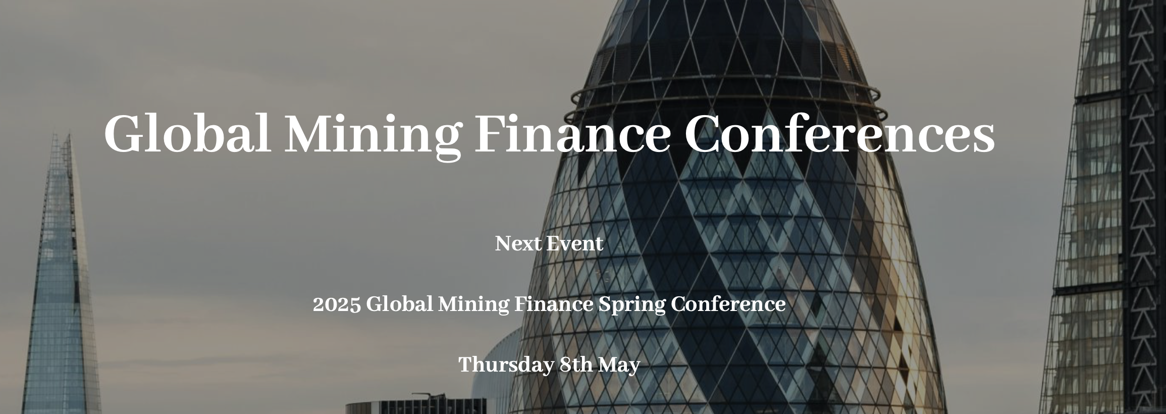2025 Global Mining Finance Spring Conference