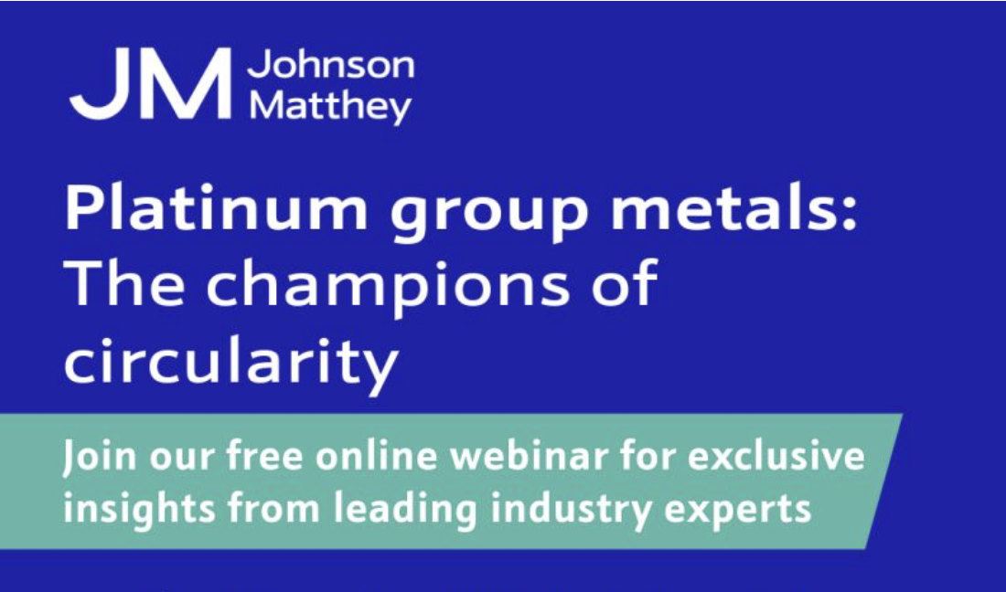 JOHNSON MATTHEY WEBINAR : Platinum group metals: The champions of circularity