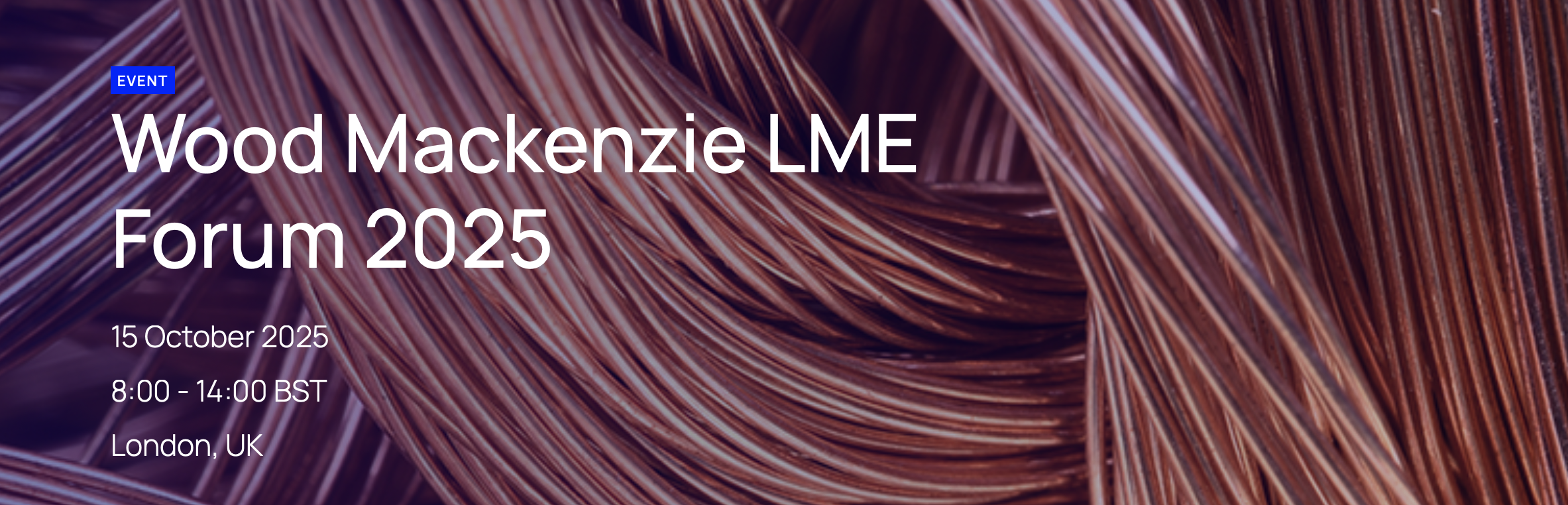 Wood Mackenzie LME Forum